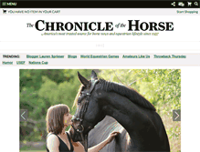 Tablet Screenshot of chronofhorse.com